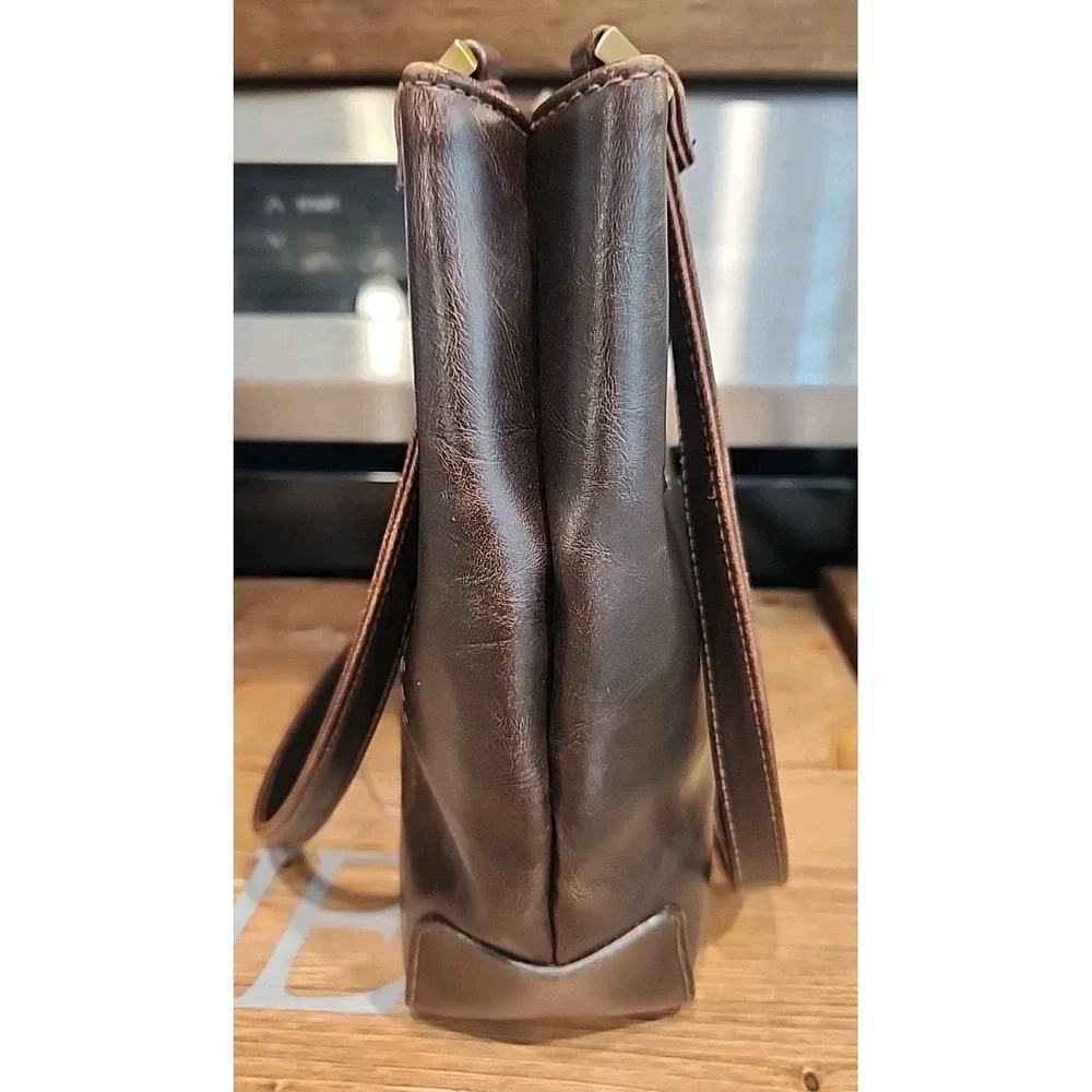 Smartlyte Brown‎ Vegan Leather Satchel Tote Shoulder Purse